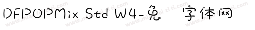 DFPOPMix Std W4字体转换